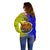 Papua New Guinea Morobe Province Off Shoulder Sweater Mix Coat Of Arms Polynesian Pattern LT05 - Polynesian Pride