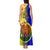 Papua New Guinea Morobe Province Tank Maxi Dress Mix Coat Of Arms Polynesian Pattern LT05 - Polynesian Pride