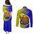 Personalized Papua New Guinea Morobe Province Couples Matching Puletasi Dress and Long Sleeve Button Shirts Mix Coat Of Arms Polynesian Pattern LT05 - Polynesian Pride