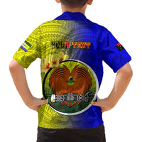 Personalized Papua New Guinea Morobe Province Family Matching Summer Maxi Dress and Hawaiian Shirt Mix Coat Of Arms Polynesian Pattern LT05 - Polynesian Pride