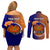 Personalized Papua New Guinea New Ireland Province Couples Matching Off Shoulder Short Dress and Long Sleeve Button Shirts Mix Coat Of Arms Polynesian Pattern LT05 - Polynesian Pride