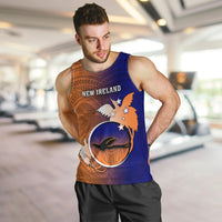 Personalized Papua New Guinea New Ireland Province Men Tank Top Mix Coat Of Arms Polynesian Pattern LT05 - Polynesian Pride