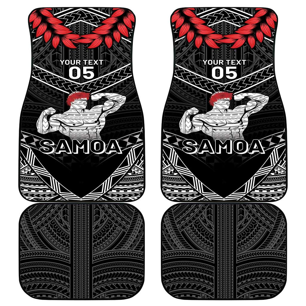 Samoa Wrestling Car Mats Samoan Wrestler Ulafala Style