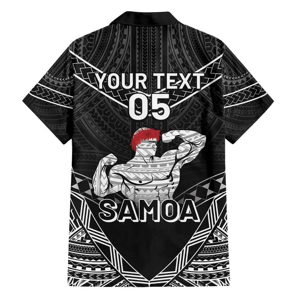 Custom Samoa Wrestling Family Matching Off Shoulder Maxi Dress and Hawaiian Shirt Samoan Wrestler Ulafala Style