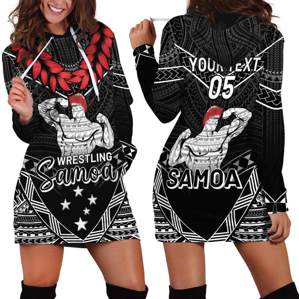 Custom Siva Samoa Hoodie Samoan Dance Mix Red Polynesian LT13