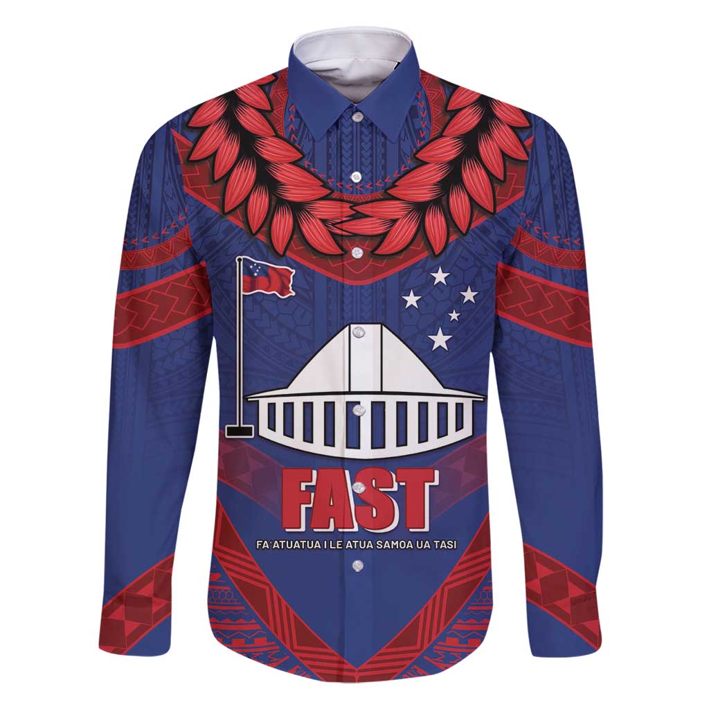 Personalised FAST Party Samoa Family Matching Mermaid Dress and Hawaiian Shirt Samoan Coat Of Arms Ulafala Style