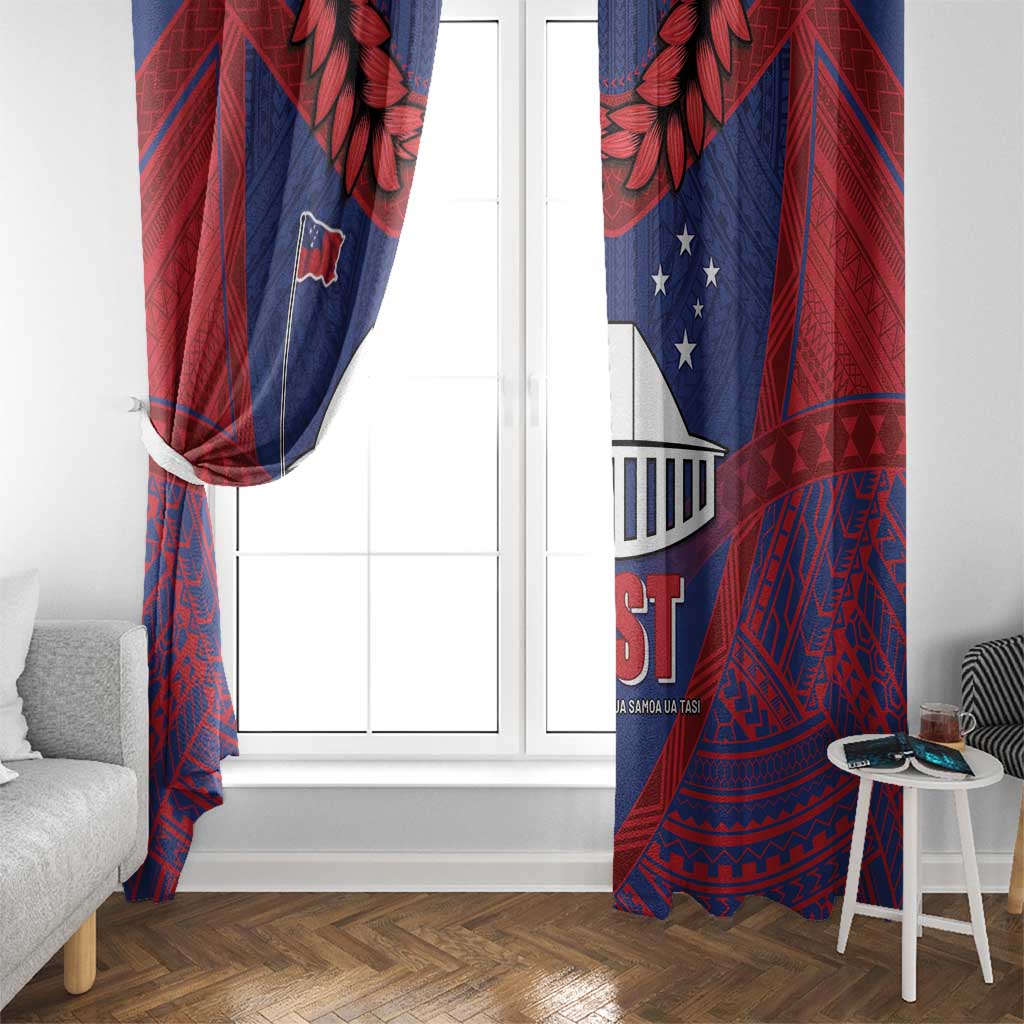 FAST Party Samoa Window Curtain Samoan Coat Of Arms Ulafala Style