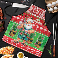 Mele Kalikimaka Hawaii Christmas Apron Funny Santa 67 Gen Alpha Slang - Polynesian Pride