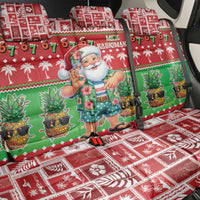 Mele Kalikimaka Hawaii Christmas Back Car Seat Cover Funny Santa 67 Gen Alpha Slang - Polynesian Pride
