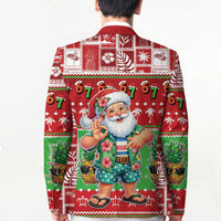 Mele Kalikimaka Hawaii Christmas Blazer Funny Santa 67 Gen Alpha Slang - Polynesian Pride
