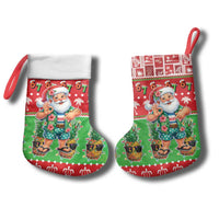 Mele Kalikimaka Hawaii Christmas Stocking Funny Santa 67 Gen Alpha Slang - Polynesian Pride