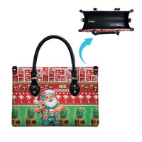 Mele Kalikimaka Hawaii Christmas Leather Bag Funny Santa 67 Gen Alpha Slang - Polynesian Pride