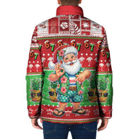 Mele Kalikimaka Hawaii Christmas Padded Jacket Funny Santa 67 Gen Alpha Slang - Polynesian Pride