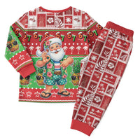 Mele Kalikimaka Hawaii Christmas Pajama Set Funny Santa 67 Gen Alpha Slang - Polynesian Pride