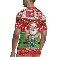 Mele Kalikimaka Hawaii Christmas Rugby Jersey Funny Santa 67 Gen Alpha Slang - Polynesian Pride