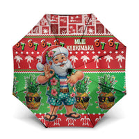 Mele Kalikimaka Hawaii Christmas Umbrella Funny Santa 67 Gen Alpha Slang - Polynesian Pride