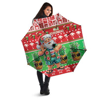 Mele Kalikimaka Hawaii Christmas Umbrella Funny Santa 67 Gen Alpha Slang - Polynesian Pride