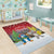 Christmas In July Area Rug Funny Dabbing Dance Koala And Blue Penguins