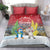 Christmas In July Bedding Set Funny Dabbing Dance Koala And Blue Penguins