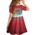Personalised Christmas In July Kid Short Sleeve Dress Funny Dabbing Dance Koala And Blue Penguins