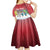 Personalised Christmas In July Kid Short Sleeve Dress Funny Dabbing Dance Koala And Blue Penguins