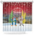Christmas In July Shower Curtain Funny Dabbing Dance Koala And Blue Penguins