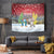 Christmas In July Tapestry Funny Dabbing Dance Koala And Blue Penguins