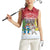 Personalised Christmas In July Women Sleeveless Polo Shirt Funny Dabbing Dance Koala And Blue Penguins