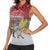 Personalised Christmas In July Women Sleeveless Polo Shirt Funny Dabbing Dance Koala And Blue Penguins