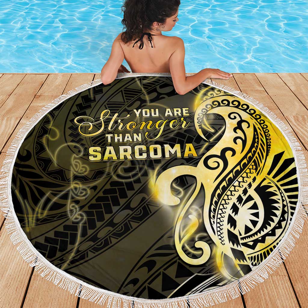 Sarcoma Awareness Beach Blanket You Are Stronger Than Sarcoma