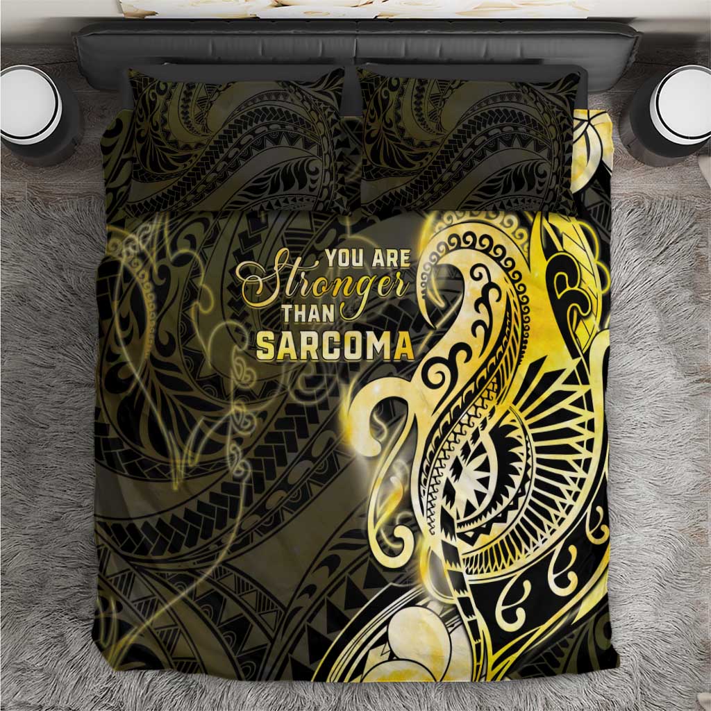 Sarcoma Awareness Bedding Set You Are Stronger Than Sarcoma LT05 Yellow - Polynesian Pride