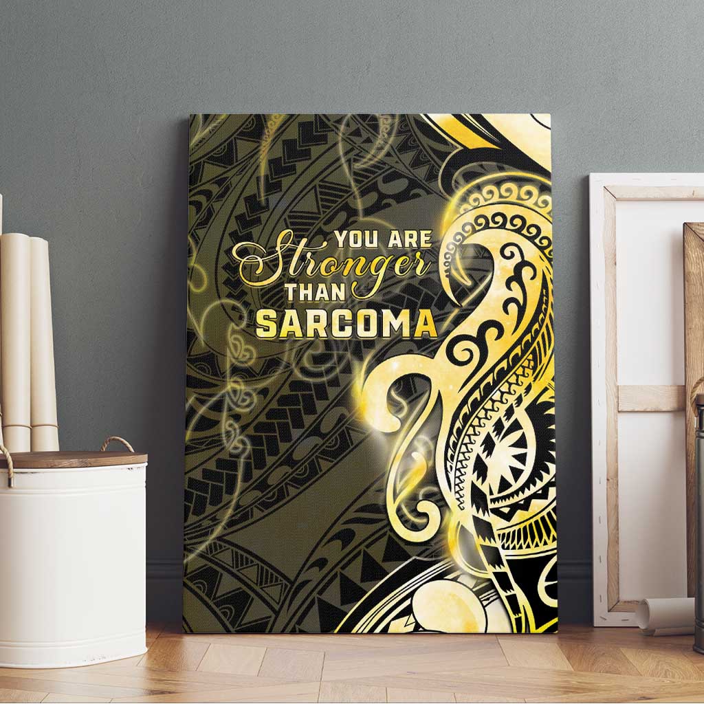Sarcoma Awareness Canvas Wall Art You Are Stronger Than Sarcoma