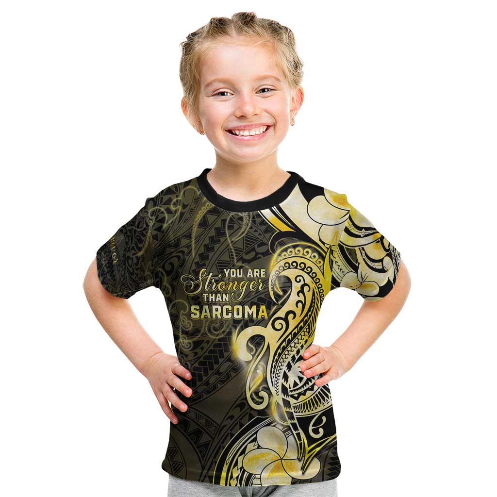 Sarcoma Awareness Kid T Shirt You Are Stronger Than Sarcoma LT05 Yellow - Polynesian Pride