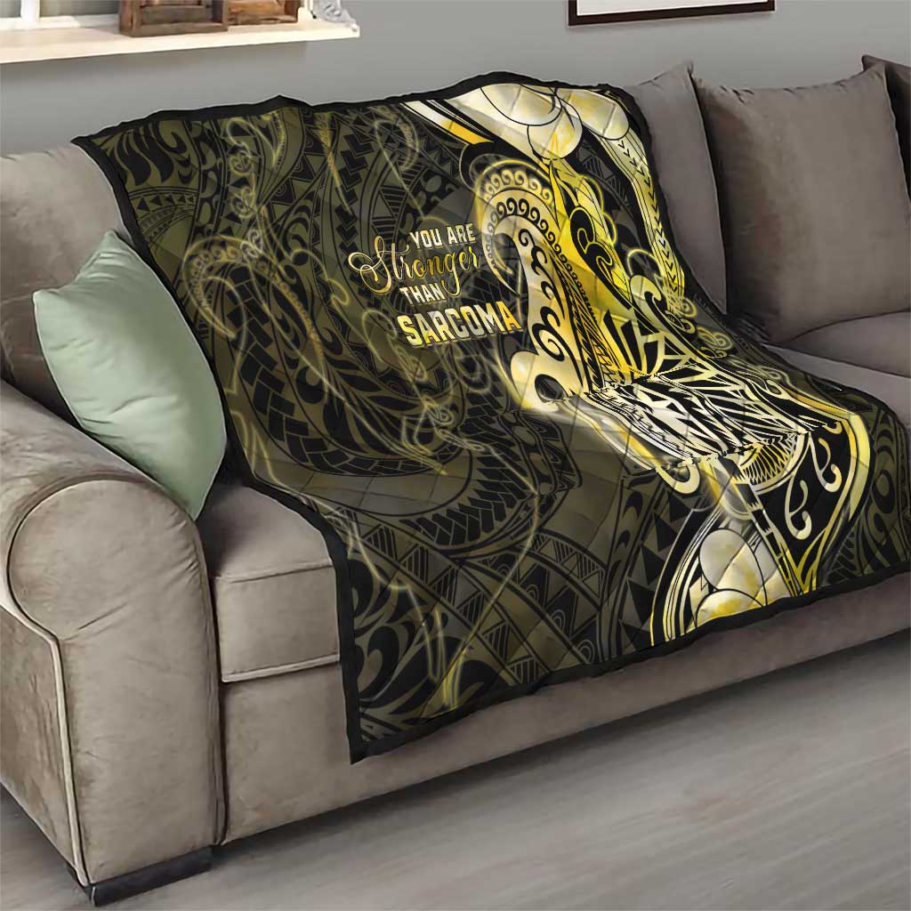 Sarcoma Awareness Quilt You Are Stronger Than Sarcoma