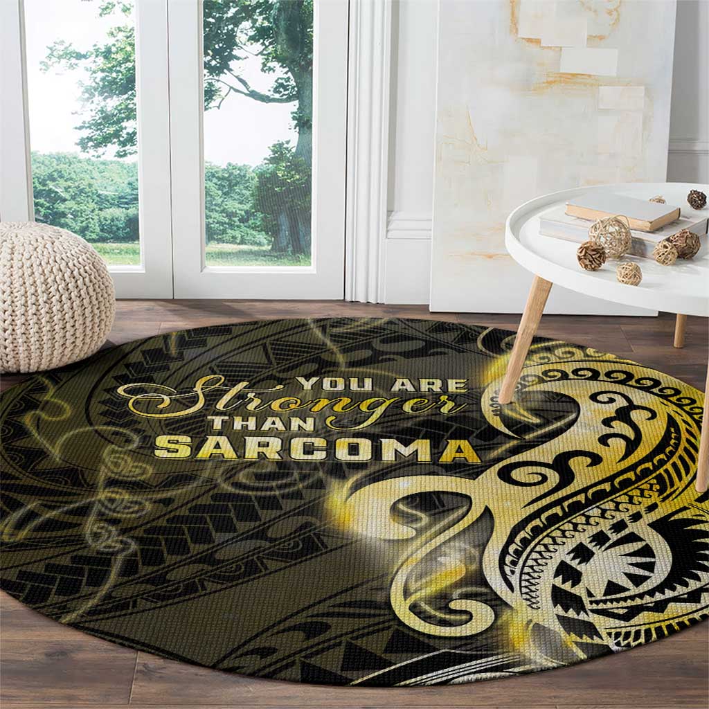 Sarcoma Awareness Round Carpet You Are Stronger Than Sarcoma
