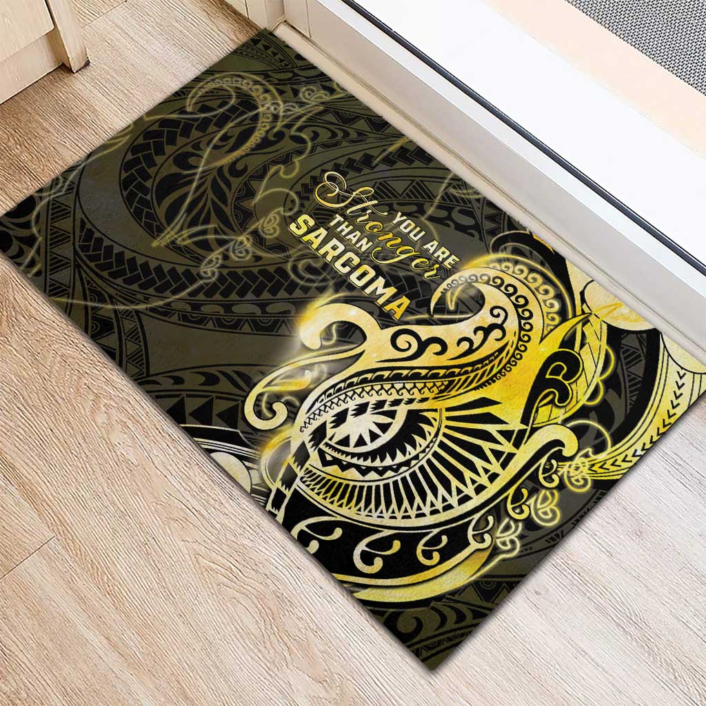 Sarcoma Awareness Rubber Doormat You Are Stronger Than Sarcoma