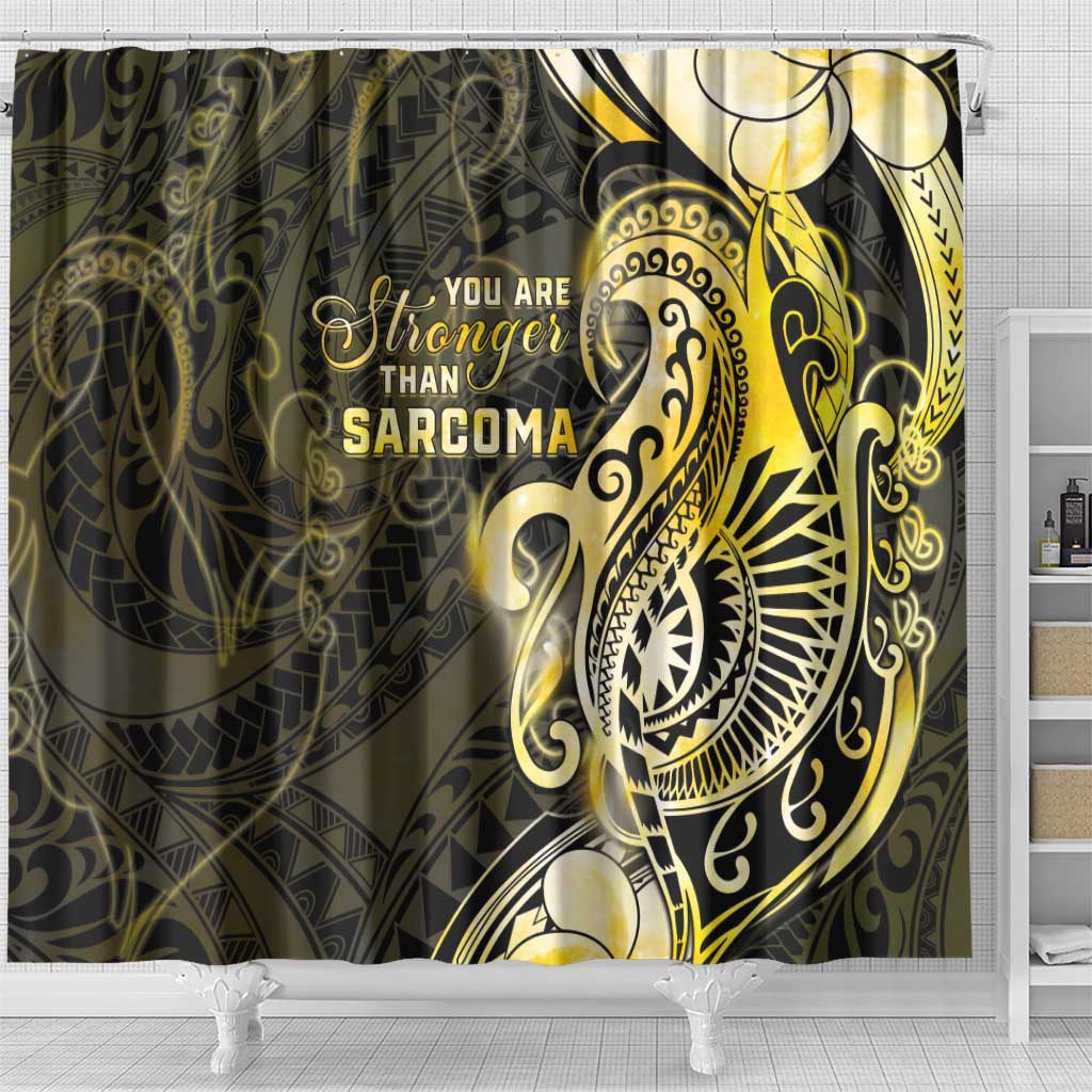 Sarcoma Awareness Shower Curtain You Are Stronger Than Sarcoma