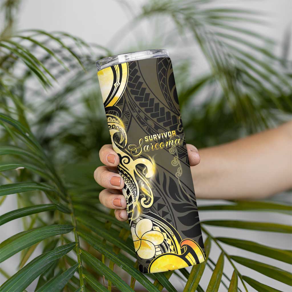 Sarcoma Awareness Skinny Tumbler You Are Stronger Than Sarcoma