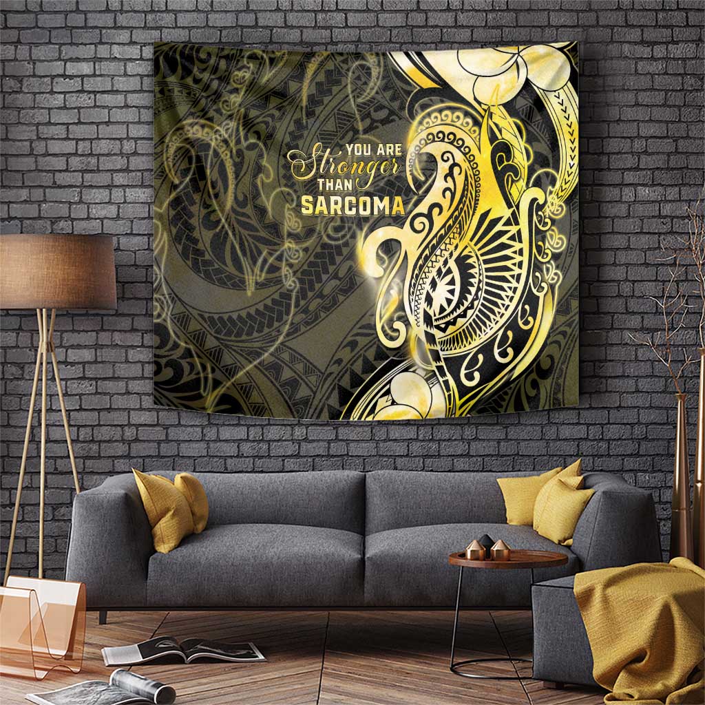 Sarcoma Awareness Tapestry You Are Stronger Than Sarcoma LT05 Yellow - Polynesian Pride