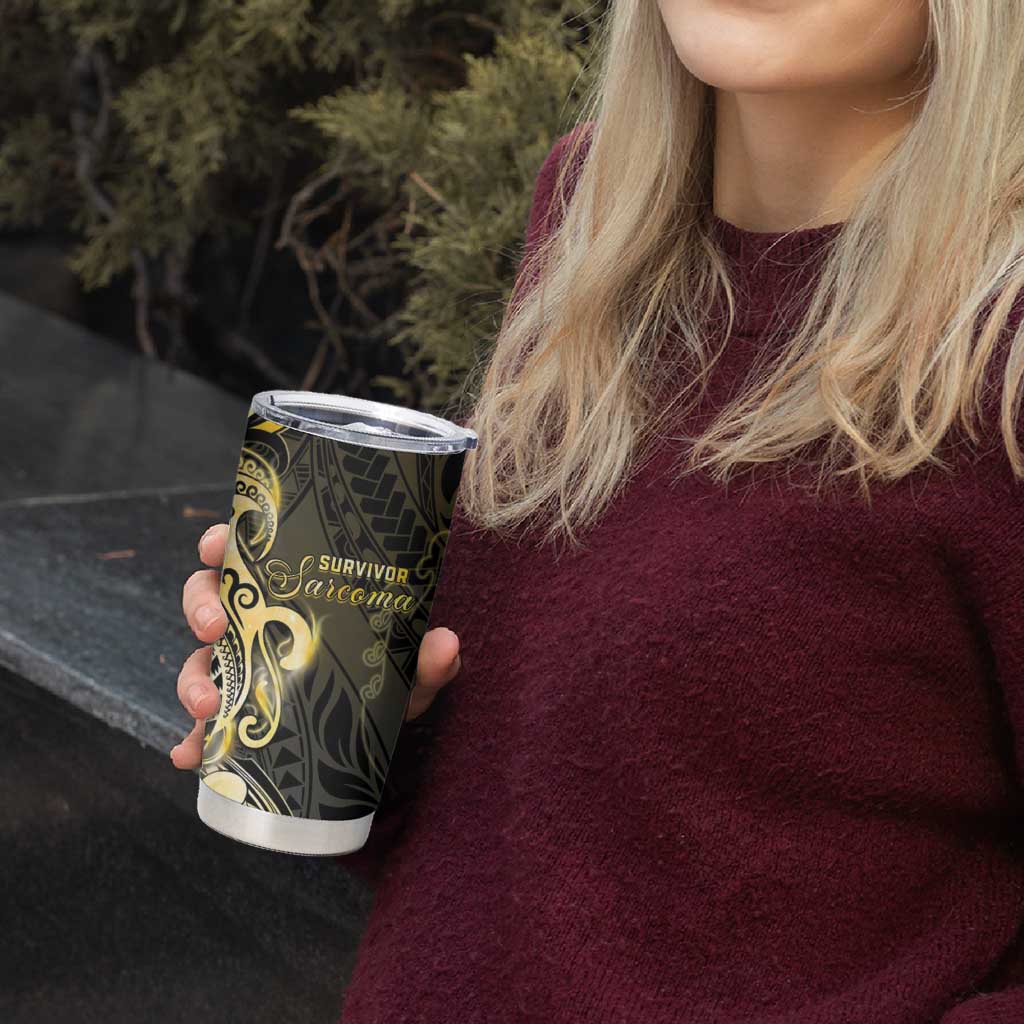 Sarcoma Awareness Tumbler Cup You Are Stronger Than Sarcoma