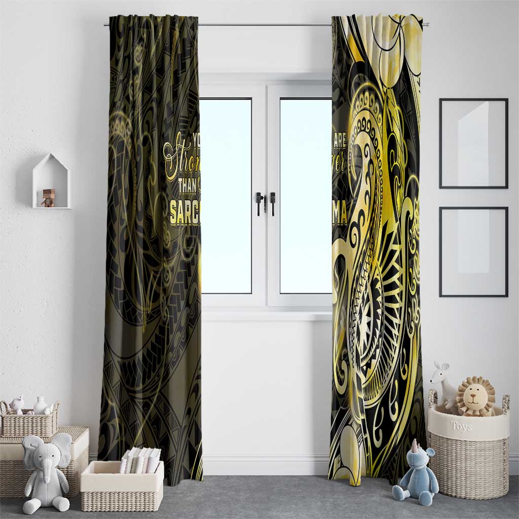 Sarcoma Awareness Window Curtain You Are Stronger Than Sarcoma