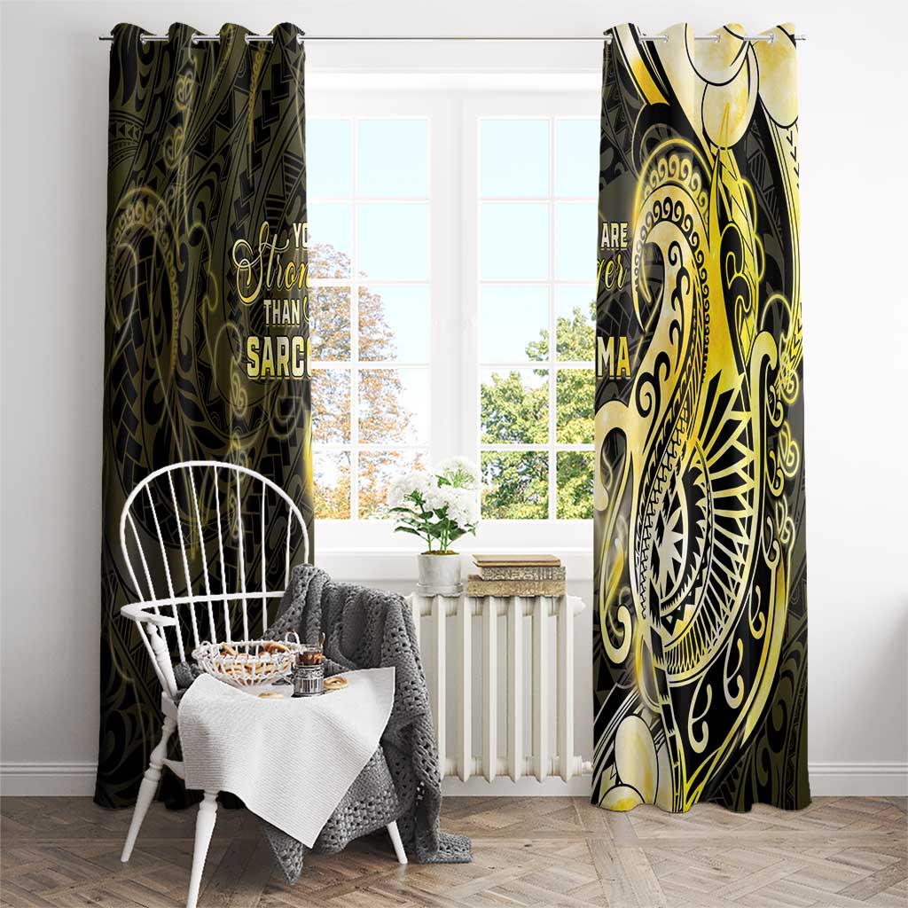 Sarcoma Awareness Window Curtain You Are Stronger Than Sarcoma