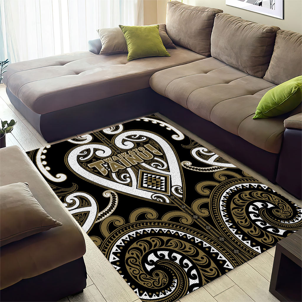 Aotearoa Waikato Tainui Area Rug Maori Tribal Pattern
