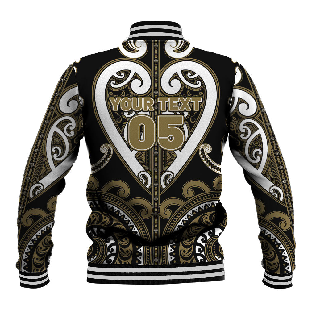 Custom Aotearoa Waikato Tainui Baseball Jacket Maori Tribal Pattern