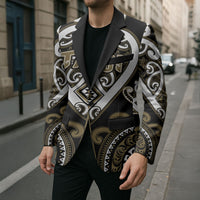 Custom Aotearoa Waikato Tainui Blazer Maori Tribal Pattern