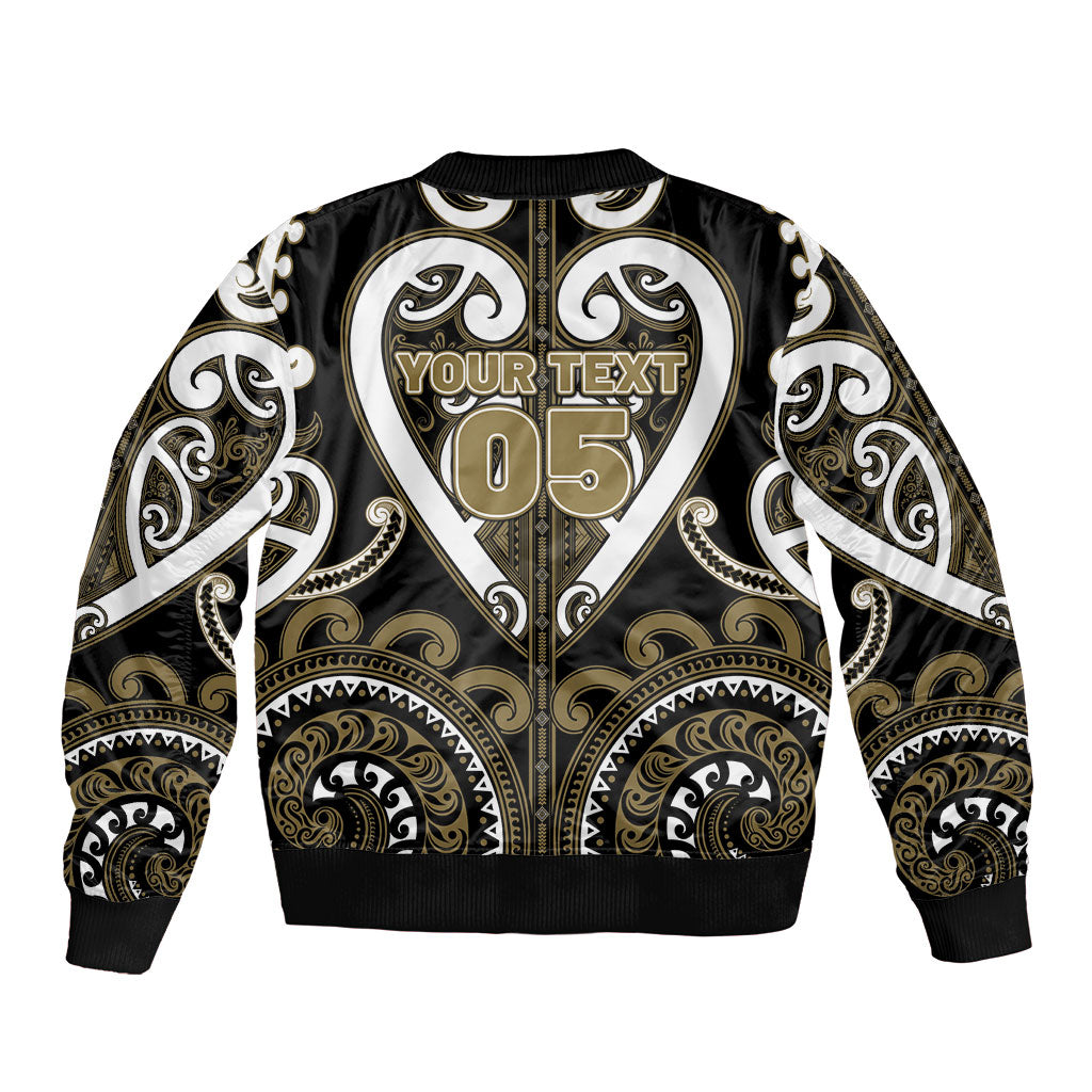Custom Aotearoa Waikato Tainui Bomber Jacket Maori Tribal Pattern