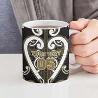 Custom Aotearoa Waikato Tainui Ceramic Mug Maori Tribal Pattern