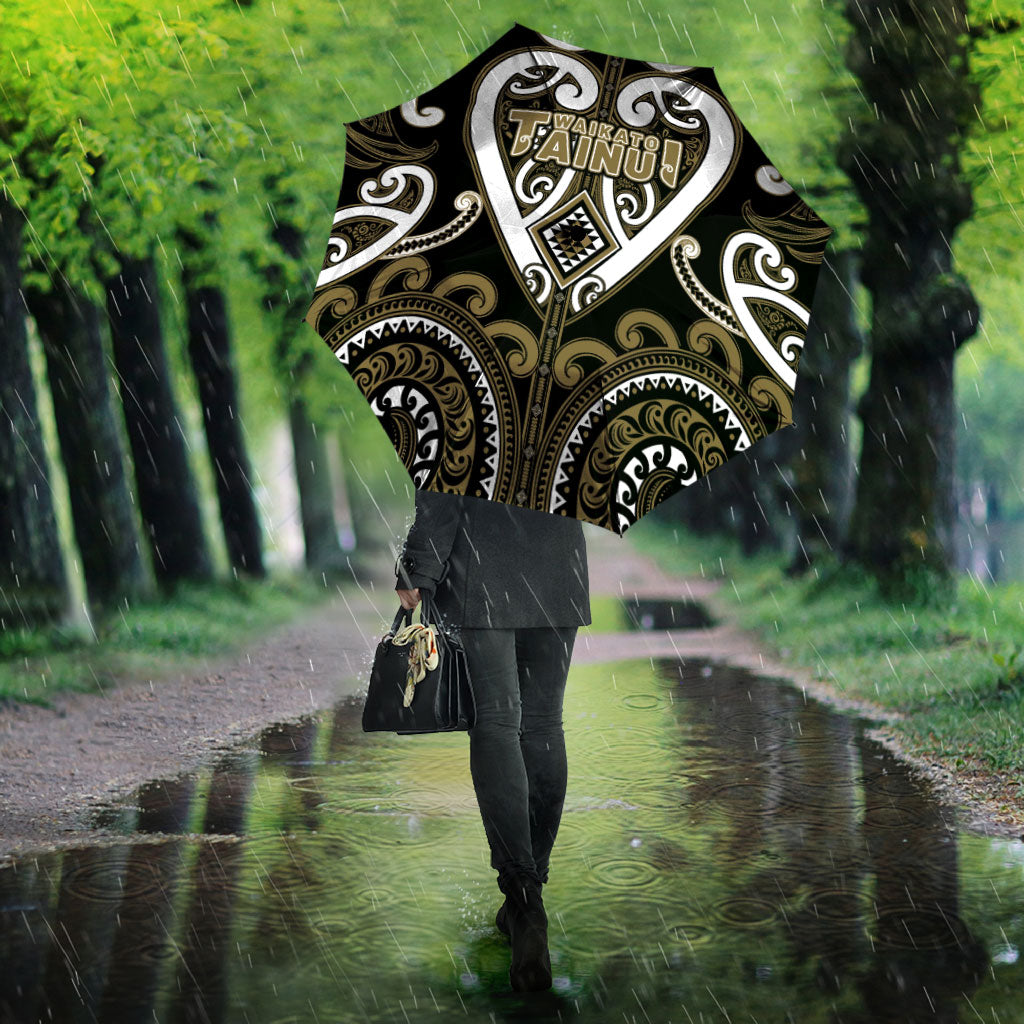 Aotearoa Waikato Tainui Umbrella Maori Tribal Pattern