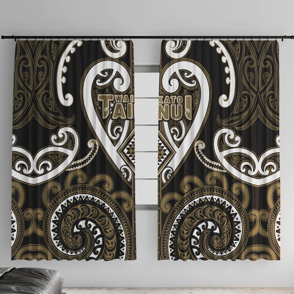Aotearoa Waikato Tainui Window Curtain Maori Tribal Pattern