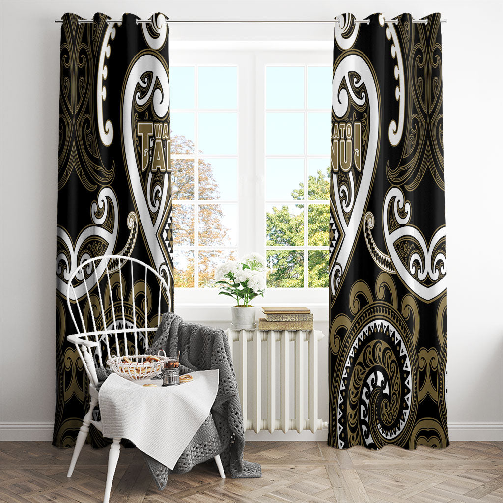 Aotearoa Waikato Tainui Window Curtain Maori Tribal Pattern